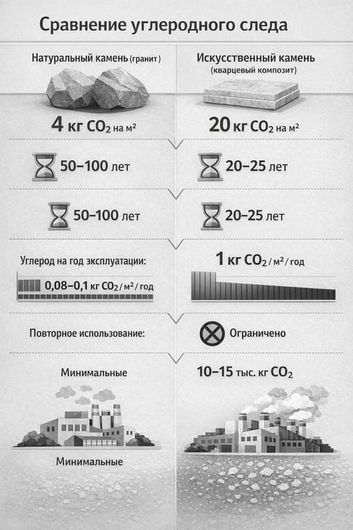 Сравнение углеродного следа фото таблица 1